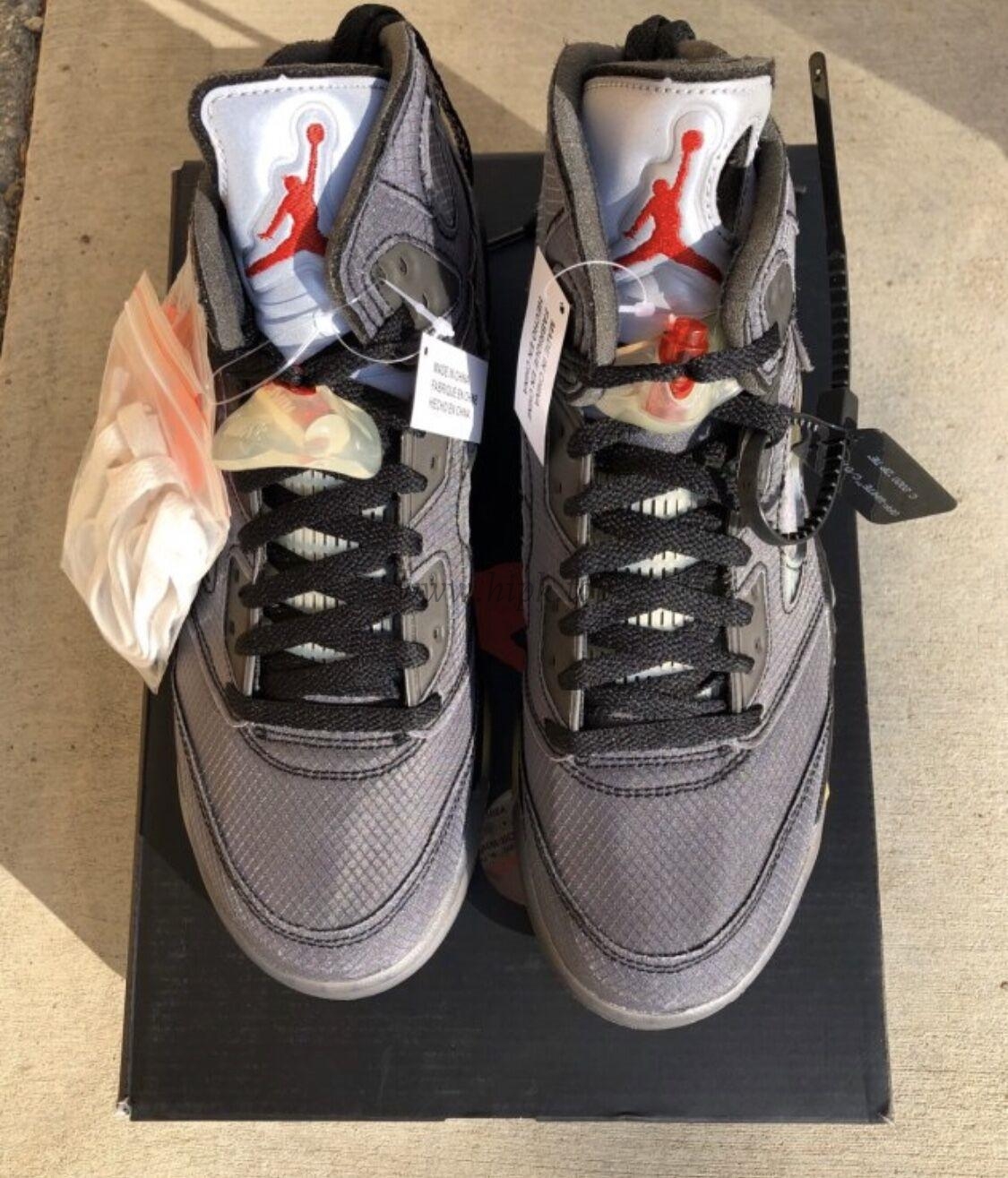 PK GOD Jordan 5 Retro Off-White Black CT8480 retail materials ready to ship