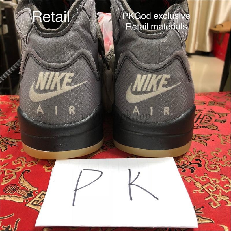 PK GOD Jordan 5 Retro Off-White Black CT8480 retail materials ready to ship