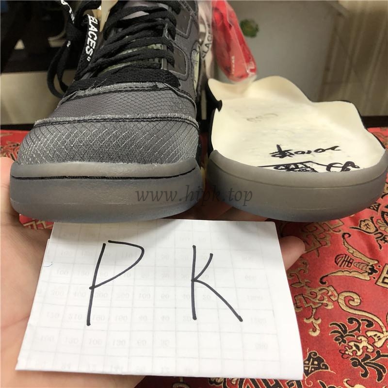 PK GOD Jordan 5 Retro Off-White Black CT8480 retail materials ready to ship