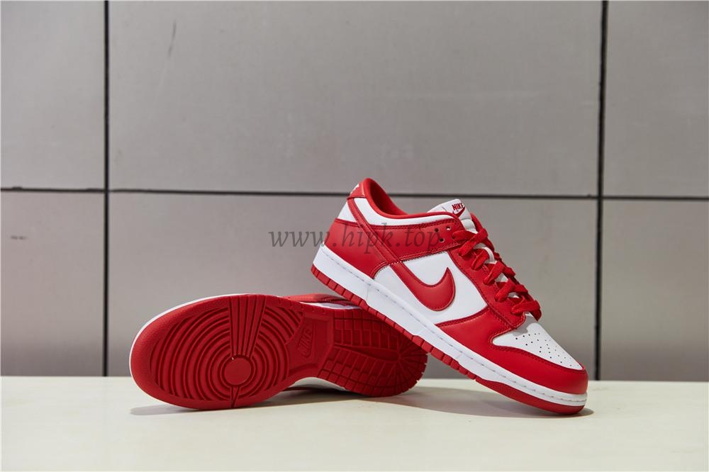 PK GOD Nike Dunk Low University Red Retail Materials Ready to Ship