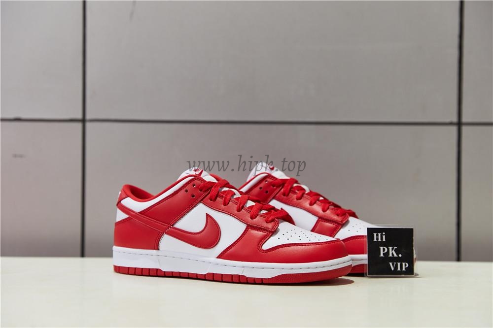 PK GOD Nike Dunk Low University Red Retail Materials Ready to Ship