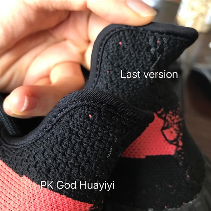 pk god yeezy 350 v2 infrared with real premeknit from huayiyi which offer primeknit to Ad*s directly