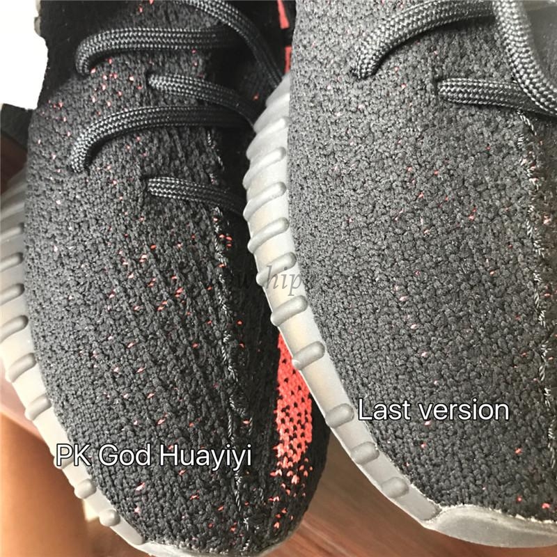 pk god yeezy 350 v2 infrared with real premeknit from huayiyi which offer primeknit to Ad*s directly