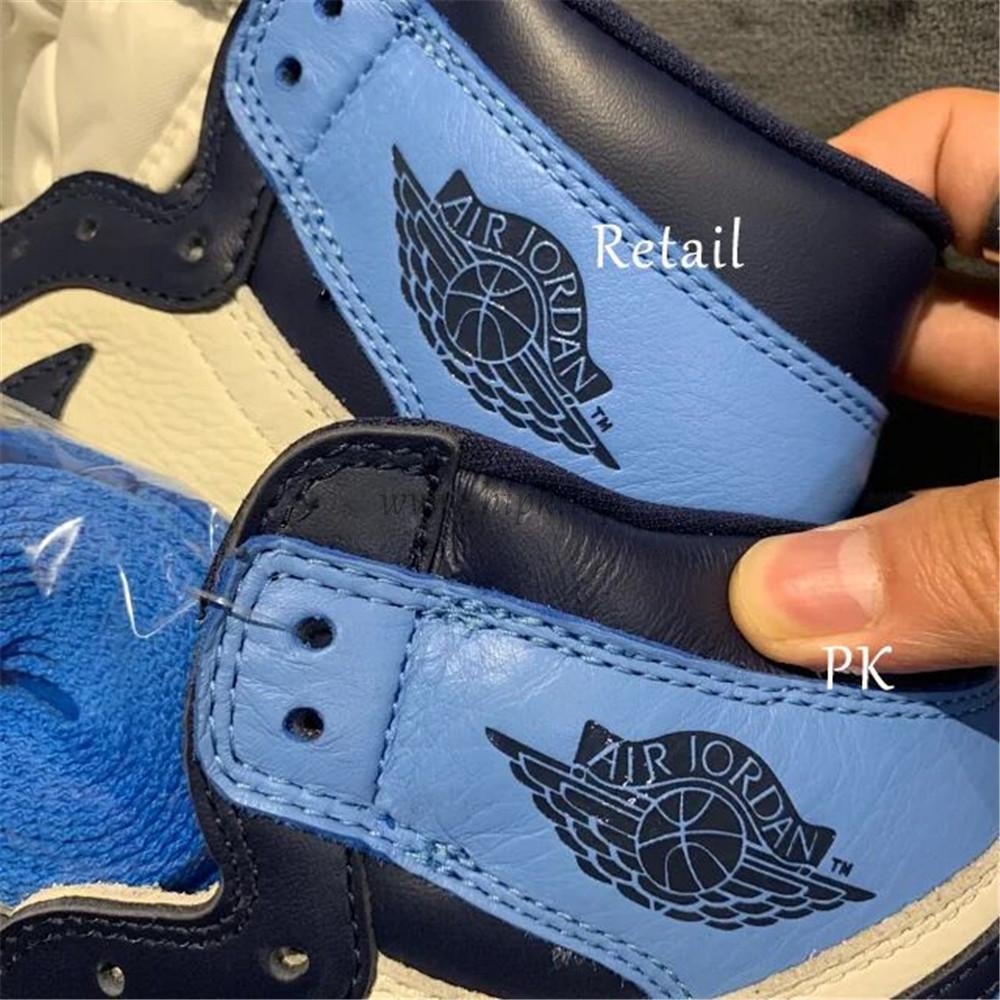 PK God Air Jordan 1 retro high OG Obsidian retail leather ready to ship