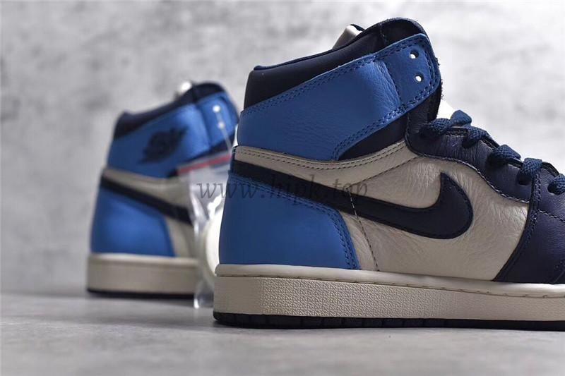 PK God Air Jordan 1 retro high OG Obsidian retail leather ready to ship