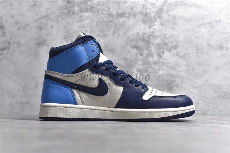 PK God Air Jordan 1 retro high OG Obsidian retail leather ready to ship