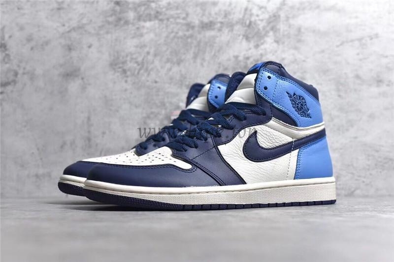 PK God Air Jordan 1 retro high OG Obsidian retail leather ready to ship