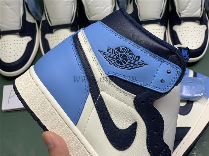 PK God Air Jordan 1 retro high OG Obsidian retail leather ready to ship