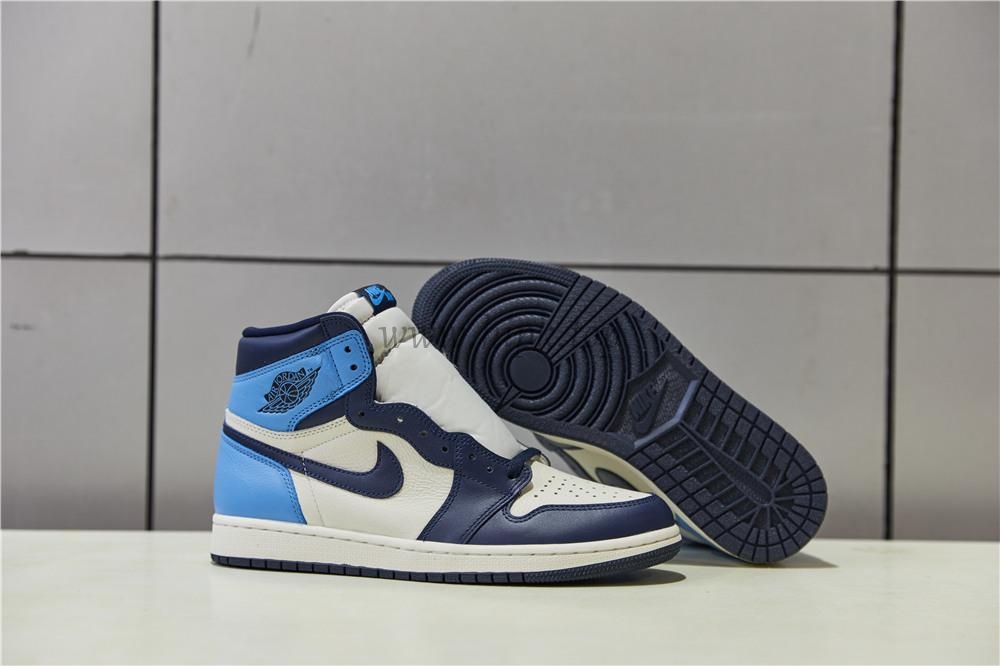 PK God Air Jordan 1 retro high OG Obsidian retail leather ready to ship