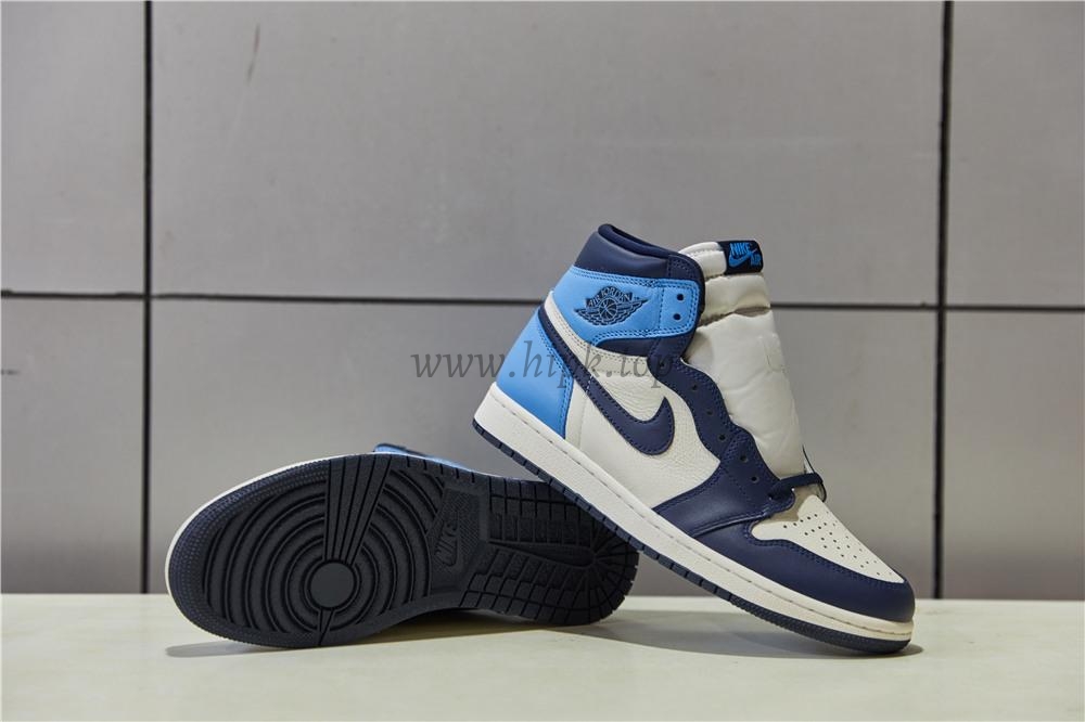 PK God Air Jordan 1 retro high OG Obsidian retail leather ready to ship