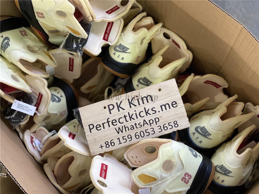 PK God Air Jordan 5 Retro X off white Sail retail materials ready to ship