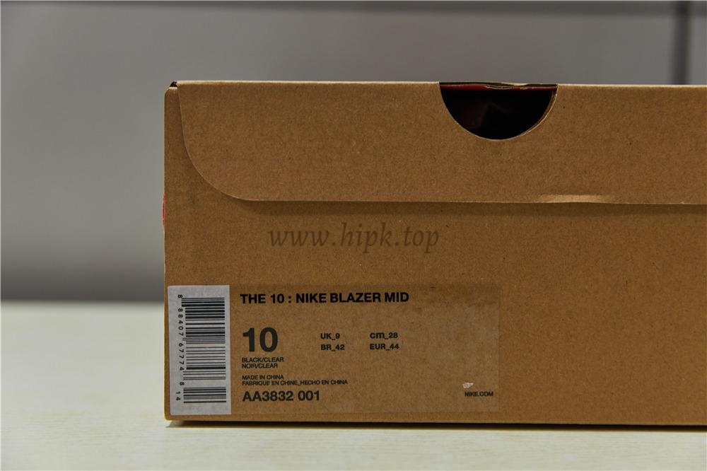 PK God OFF-WHITE x Nike Blazer Mid Black“GRIM REEPERS”retail materials ready