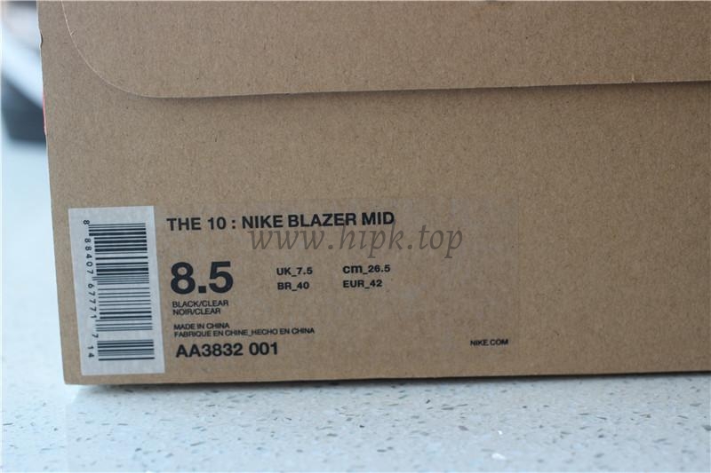 PK God OFF-WHITE x Nike Blazer Mid Black“GRIM REEPERS”retail materials ready