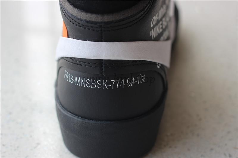 PK God OFF-WHITE x Nike Blazer Mid Black“GRIM REEPERS”retail materials ready