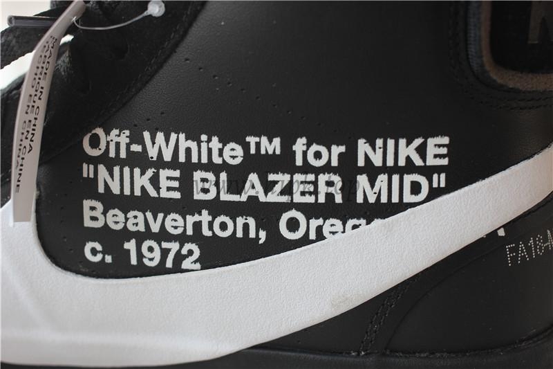 PK God OFF-WHITE x Nike Blazer Mid Black“GRIM REEPERS”retail materials ready