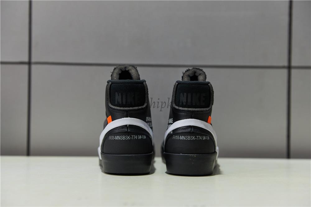 PK God OFF-WHITE x Nike Blazer Mid Black“GRIM REEPERS”retail materials ready