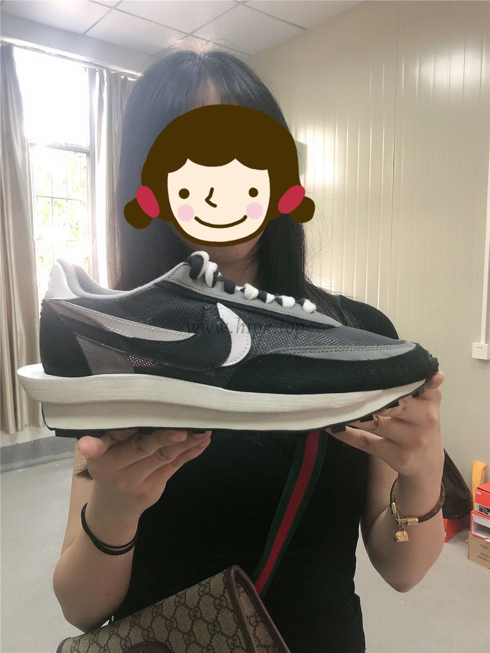 PK God Sacai X Nike LDV Waffle Black White retail matearials ready to ship