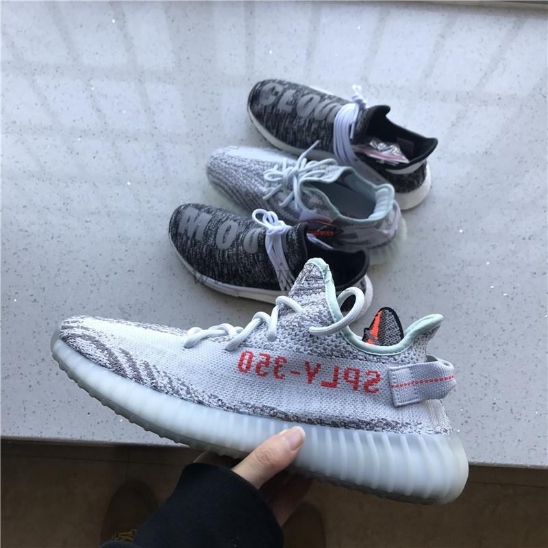 pk god yeezy 350 v2 blue tint with real premeknit from huayiyi which offer primeknit to Ad*s directly