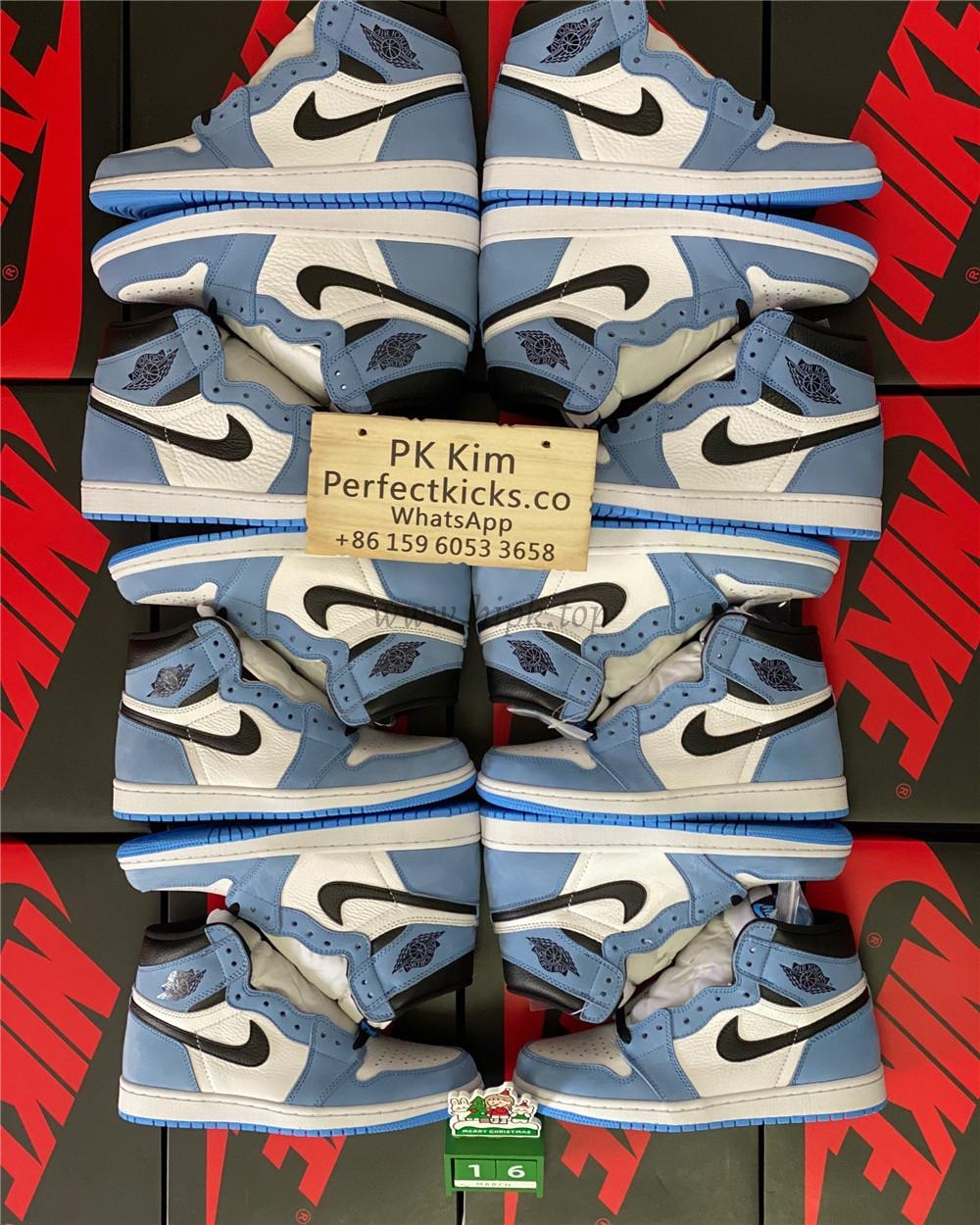 Pk God air Jordan 1 high OG university blue retail materials ready to ship