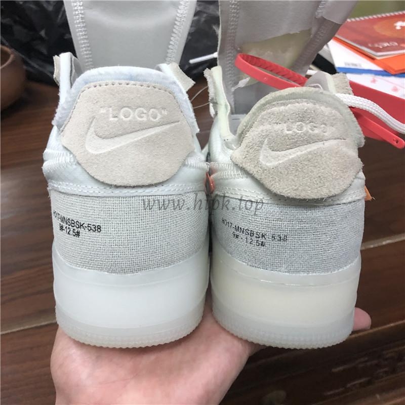 PK God Off-White Nike Air Force 1 One Low The 10 Ten Virgil Abloh retail materials ready to ship