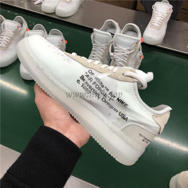 PK God Off-White Nike Air Force 1 One Low The 10 Ten Virgil Abloh retail materials ready to ship