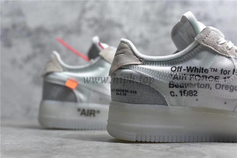 PK God Off-White Nike Air Force 1 One Low The 10 Ten Virgil Abloh retail materials ready to ship