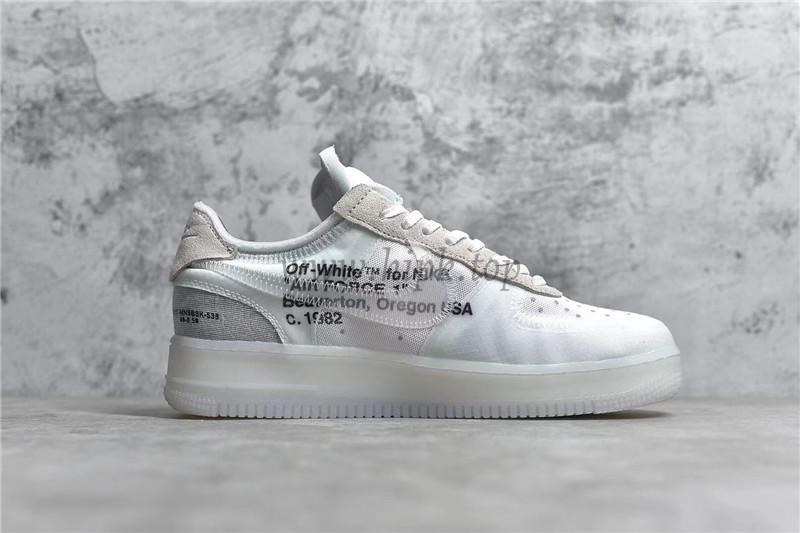 PK God Off-White Nike Air Force 1 One Low The 10 Ten Virgil Abloh retail materials ready to ship