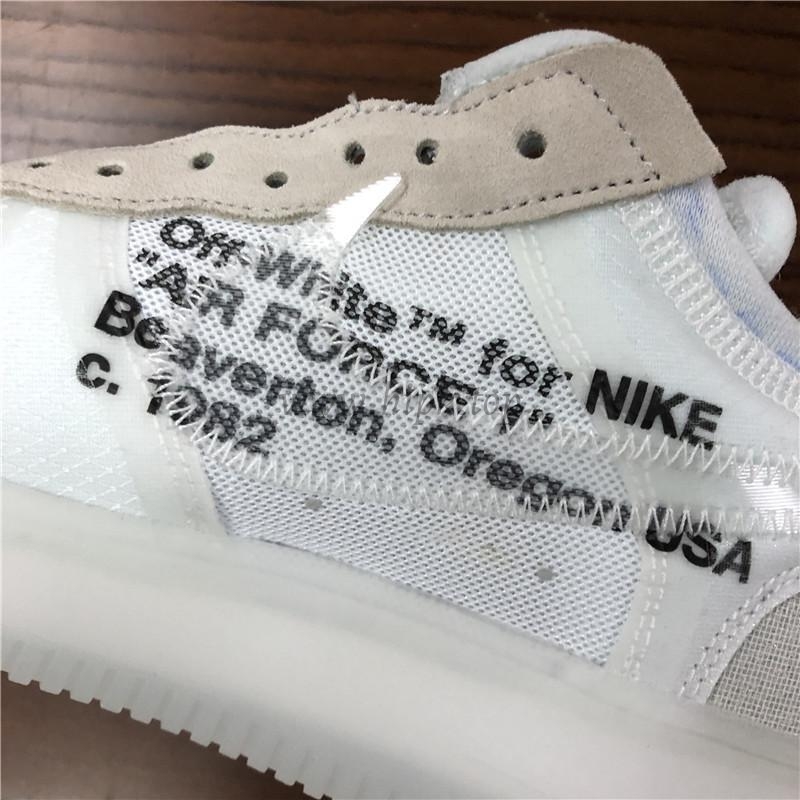 PK God Off-White Nike Air Force 1 One Low The 10 Ten Virgil Abloh retail materials ready to ship