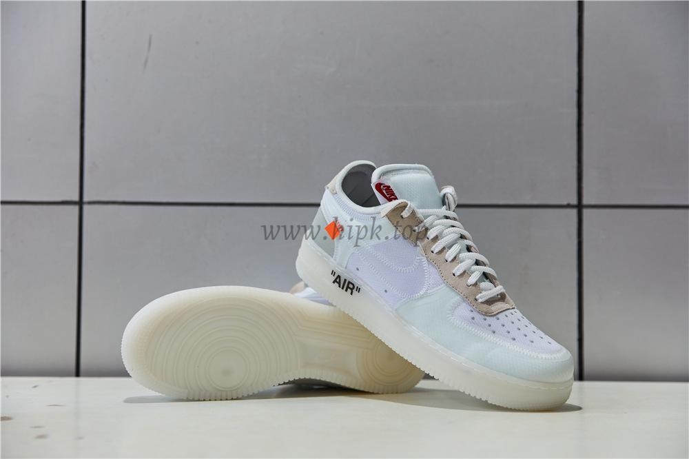 PK God Off-White Nike Air Force 1 One Low The 10 Ten Virgil Abloh retail materials ready to ship