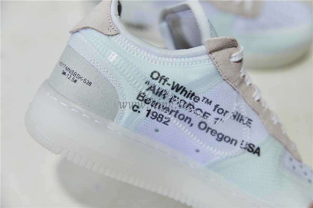 PK God Off-White Nike Air Force 1 One Low The 10 Ten Virgil Abloh retail materials ready to ship