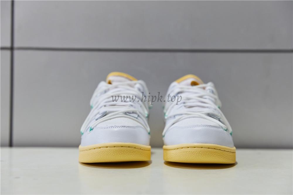 Pk God off white X dunk low the 50 white silver retail materials ready to ship