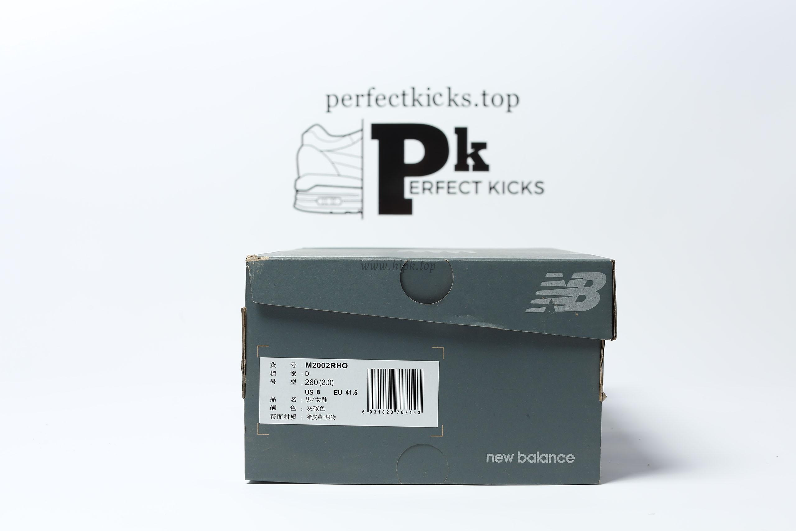 PK GOD New Balance 2002R Black Dark Grey RETAIL MATERIALS READY TO SHIP