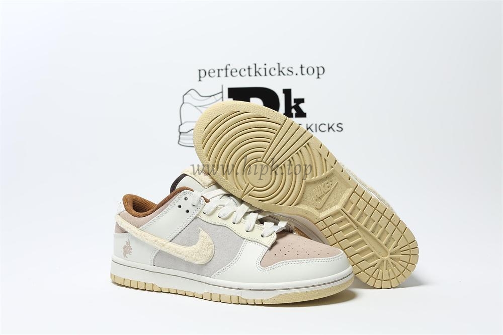 PK GOD Dunk Low Retro PRM Year of the Rabbit Fossil Stone RETAIL MATERIALS READY TO SHIP