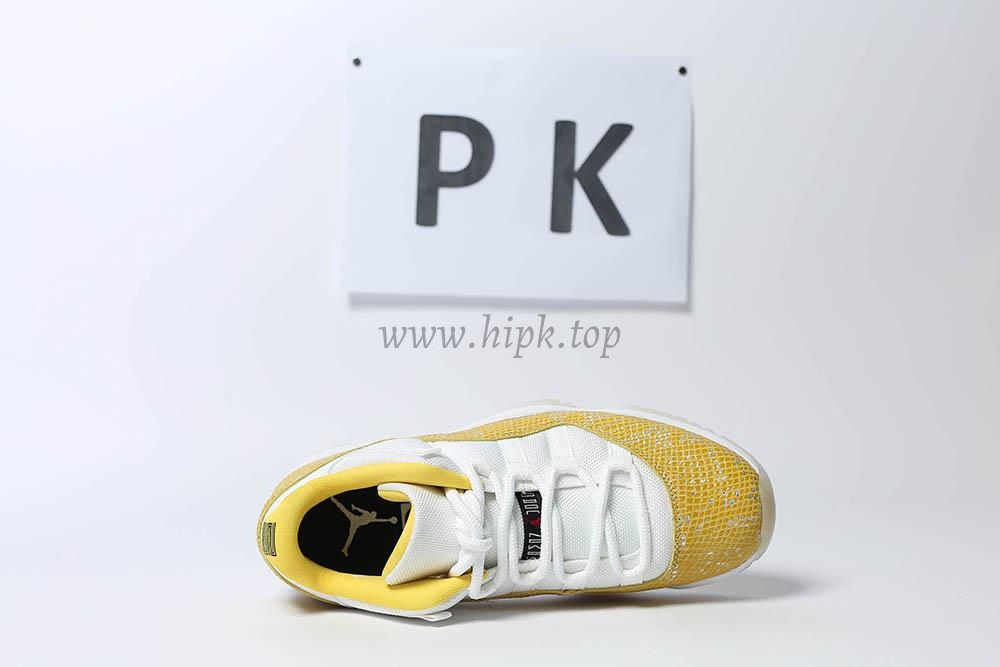 PK GOD Jordan 11 Retro Low Tour Yellow Snakeskin RETAIL MATERIALS READY TO SHIP