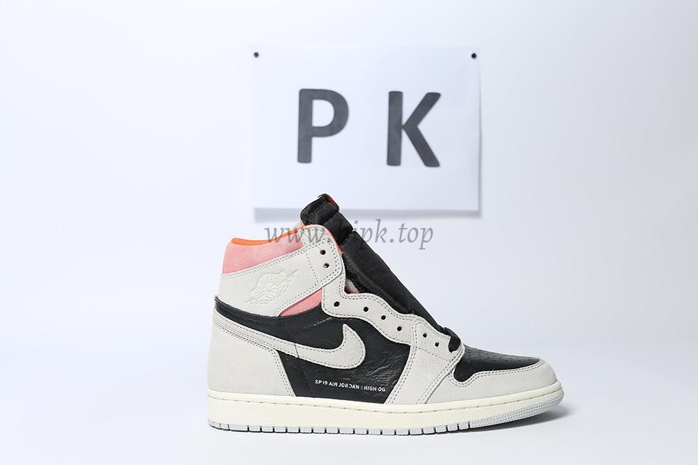 PK GOD Jordan 1 Retro High Neutral Grey Hyper Crimson RETAIL MATERIALS READY TO SHIP