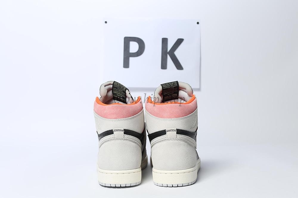 PK GOD Jordan 1 Retro High Neutral Grey Hyper Crimson RETAIL MATERIALS READY TO SHIP