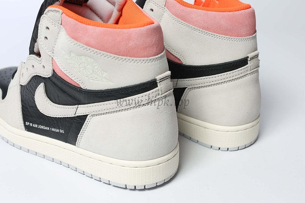 PK GOD Jordan 1 Retro High Neutral Grey Hyper Crimson RETAIL MATERIALS READY TO SHIP