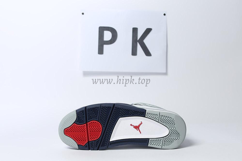 PK GOD Jordan 4 Retro White Midnight Navy RETAIL MATERIALS READY TO SHIP