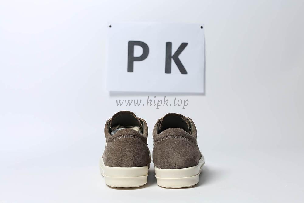 PK GOD Rick Owens EDFU Vintage Sneaks Velour Suede Dust Grey Milk White RETAIL MATERIALS READY TO SHIP