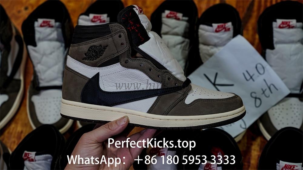 PK 4.0 TRAVIS SCOTT X AIR JORDAN I CD4487-100HIGH OG MOCHA RETAIL MATERIALS RETAIL VERSION