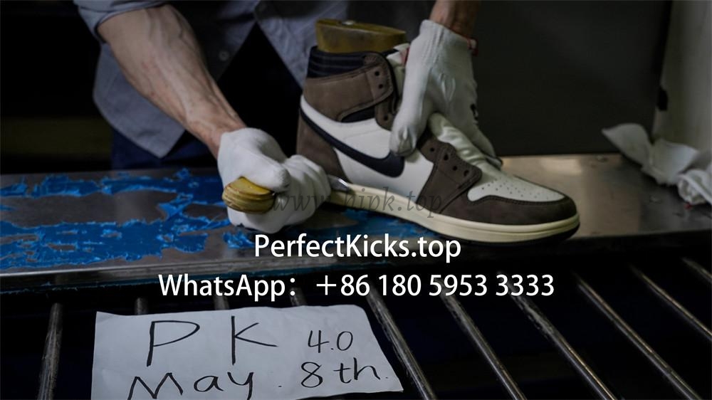 PK 4.0 TRAVIS SCOTT X AIR JORDAN I CD4487-100HIGH OG MOCHA RETAIL MATERIALS RETAIL VERSION