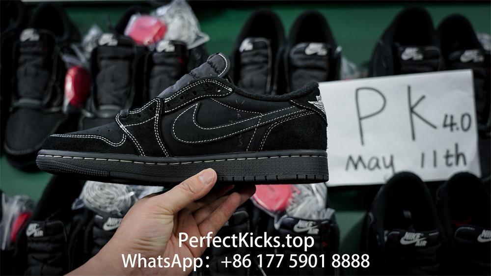 PK 4.0 Jordan 1 Retro Low OG SP Travis Scott Black Phantom RETAIL MATERIALS READY TO SHIP