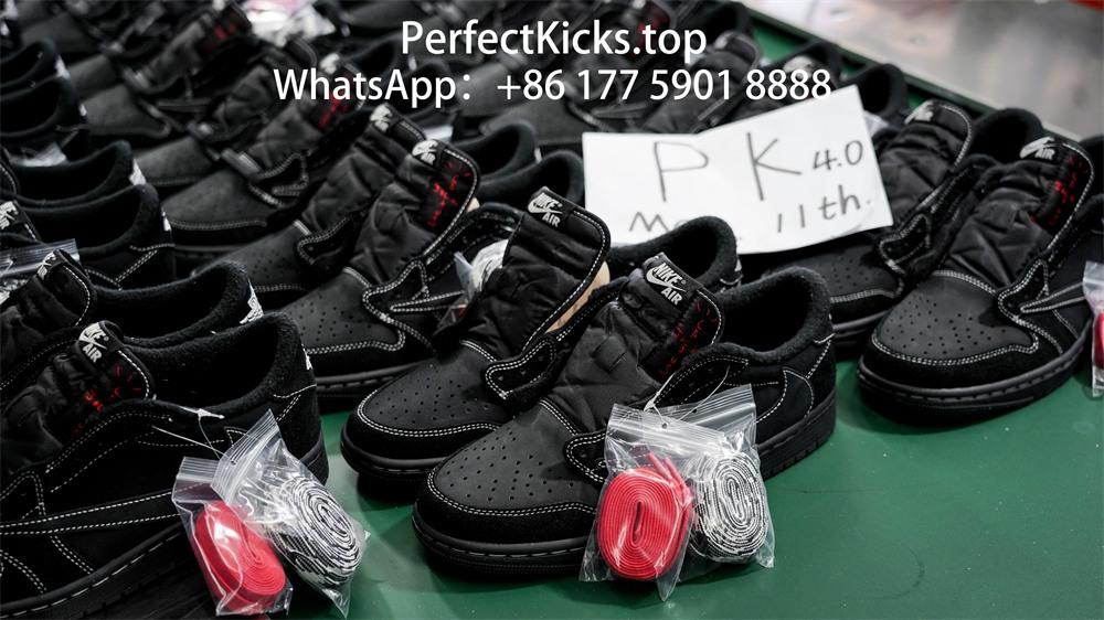 PK 4.0 Jordan 1 Retro Low OG SP Travis Scott Black Phantom RETAIL MATERIALS READY TO SHIP