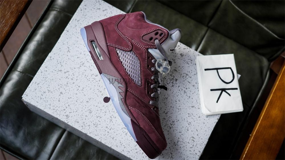 PK GOD Jordan 5 Retro Burgundy 2023 RETAIL MATERIALS READY TO SHIP