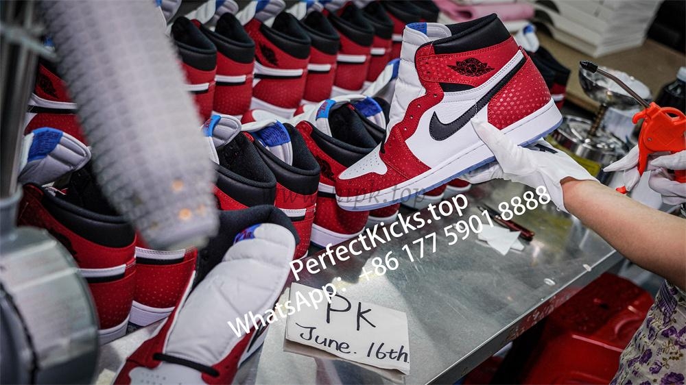 Jordan 1 Retro High Spider Man Origin Story RETAIL MATERIALS READY TO SHIP