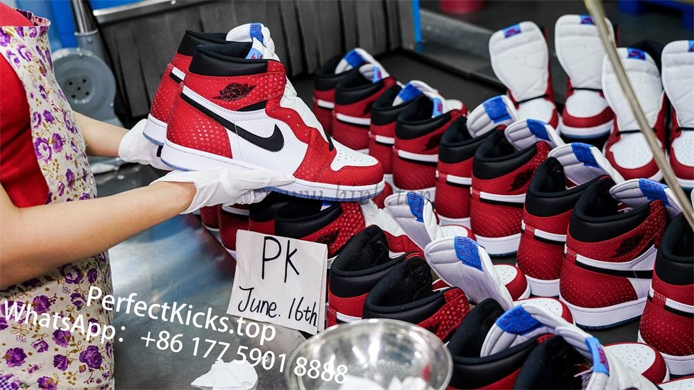 Jordan 1 Retro High Spider Man Origin Story RETAIL MATERIALS READY TO SHIP