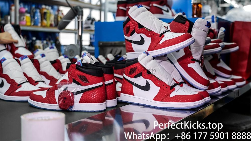 Jordan 1 Retro High Spider Man Origin Story RETAIL MATERIALS READY TO SHIP