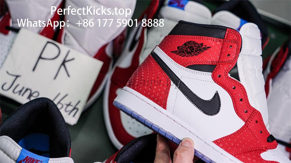 Jordan 1 Retro High Spider Man Origin Story RETAIL MATERIALS READY TO SHIP