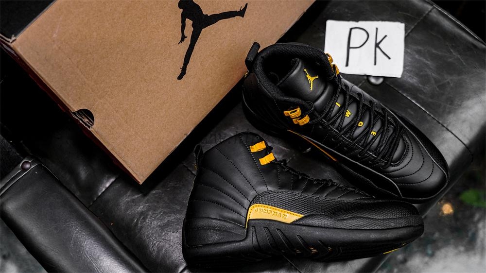 PK GOD Jordan 12 Retro Black Taxi RETAIL MATERIALS READY TO SHIP