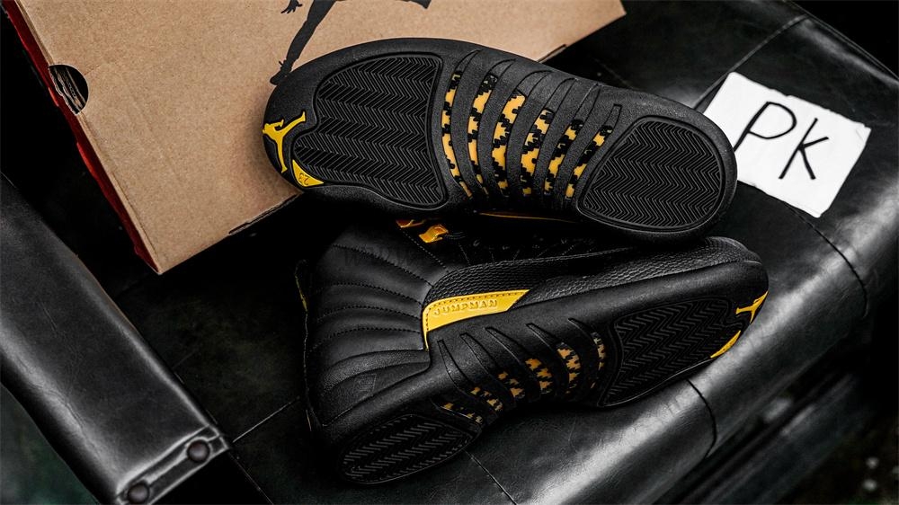 PK GOD Jordan 12 Retro Black Taxi RETAIL MATERIALS READY TO SHIP